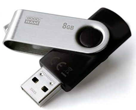 Goodram USB Flash Drive 8GB - Zwart Zilver - USB 2.0