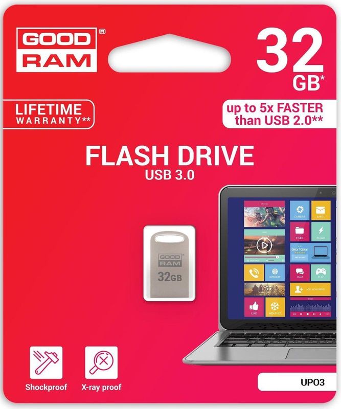 GoodRam Executive USB - 32GB - USB 3.0 - Zilver