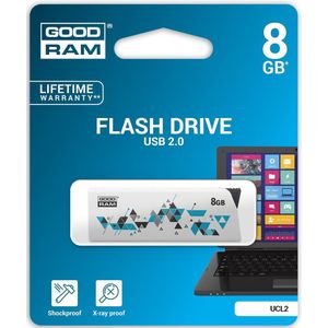 Goodram UCL2 USB flash drive 8 GB USB Type-A 2.0 Blauw, Roze, Paars, Wit
