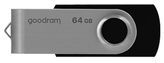 GoodRam - USB Geheugenstick - UTS3 - USB-A 3.2 - 64 GB - Zwart/Zilver