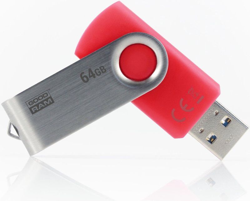 Goodram UTS3 USB flash drive 64 GB USB Type-A 3.2 Gen 1 (3.1 Gen 1) Rood