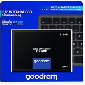 goodram CX400 gen.2 2.5 512 GB Serial ATA III 3D TLC NAND