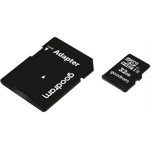 Micro SD-Kaart GoodRam M1AA Zwart MicroSD 32GB cl. 10 UHS-I + Adapter - MicroSDHC
