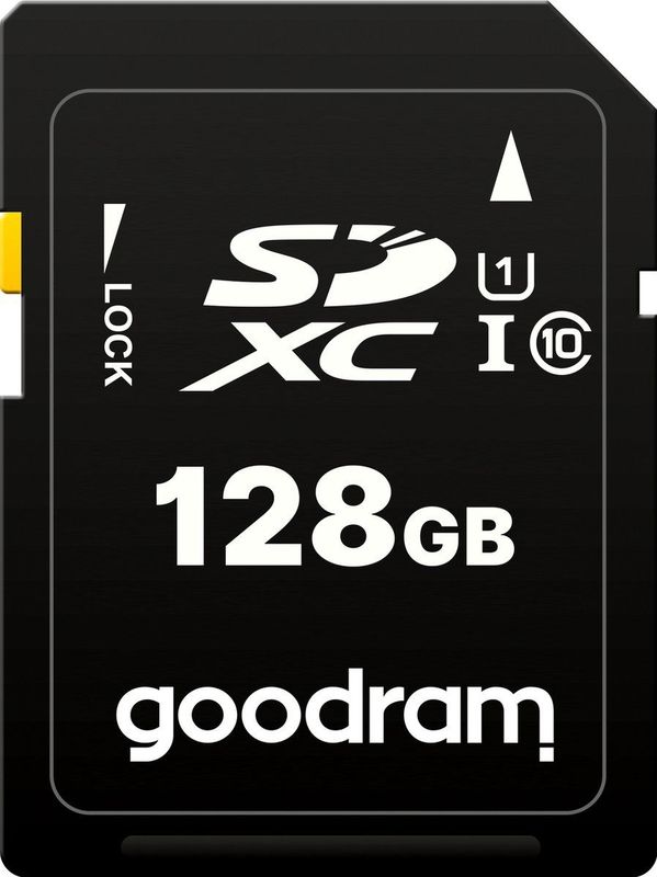 Goodram - S1A0 Geheugenkaart - Zwart - 128 GB - SDXC - UHS-I