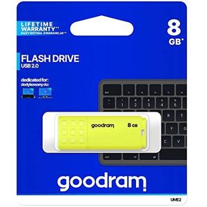 Goodram UME2 USB flash drive 8 GB USB Type-A 2.0 Geel