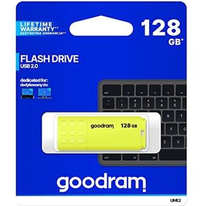GOODRAM UME2-1280Y0R11 USB-poort, 128 GB, USB 2.0, geel