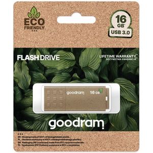 Goodram UME3 Eco Friendly USB-flashdrive 16 GB USB Type-A 3.2 Gen 1 (3.1 Gen 1) bruin