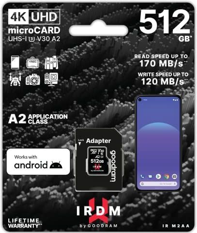 Goodram IRDM M2AA 512 GB MicroSDXC UHS-I Klasse 10