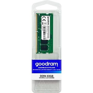 Goodram 32 GB DDR4 RAM PC3200 CL22 1x32 GB (1 x 32GB, 3200 MHz, DDR4 RAM, SO-DIMM), RAM, Groen