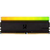 Goodram IRDM 3600 MT/s 2x8GB DDR4 KIT DIMM RGB (2 x 8GB, 3600 MHz, DDR4 RAM, DIMM 288 pin), RAM, Zwart