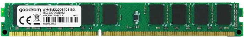 Goodram 16GB 3200MHz ECC UDIMM W-MEM3200E4D816G geheugenmodule 1 x 16 GB DDR4