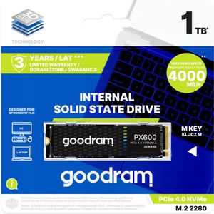 GOODRAM SSDPR-PX600-500-80 internal solid state drive M.2 500 GB PCI Express 4.0 3D NAND NVMe