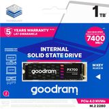 Goodram PX700 SSD SSDPR-PX700-01T-80 internal solid state drive 1,02 TB M.2 PCI Express 4.0 NVMe 3D NAND