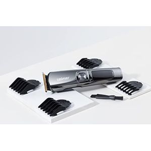 Zelmer ZMB6000 - Trimmer - Zwart-Grijs - AC-motor - 38 mm Titanium Messen - 4 Haaropzetstukken