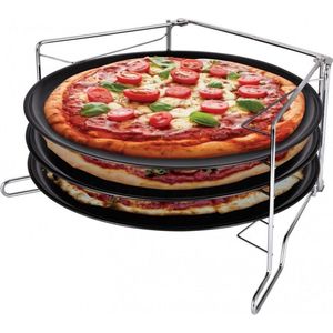 Kinghoff 1480 - Pizza bakplaten - set van 3