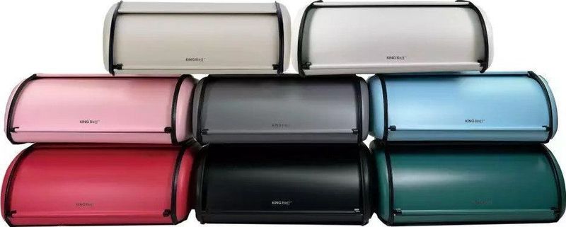 Kinghoff 1755 - Broodtrommel - RVS - Groen - Retro - 36x24x15 cm