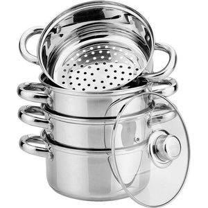 Kinghoff stoompan KH-3322 - met deksel - 20 cm