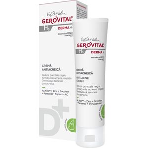 Anti - Acne Creme - acne-gevoelige huid - Hypoallergeen - parabenenvrij - Dermatologisch getest - dermatocosmetisch product -50ml - Gerovital Ana Aslan Derma