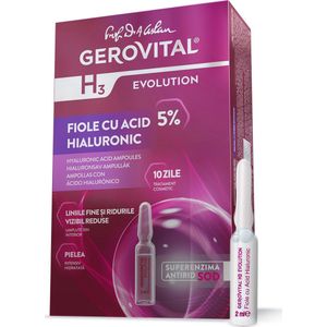 Gerovital H3 Evolution Ampullen met Hyaluronzuur 5% 10x2ml
