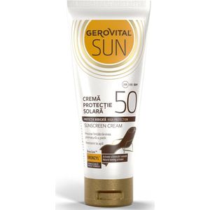 Gerovital SUN zonnecreme met SPF50 - zonnebrand voor voor het hele lichaam- voorkomt huidveroudering - organic filters - ook voor kinderen - 100ml- sunscreen