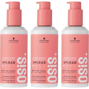 Schwarzkopf Professional OSiS+ Upload Volume Haarcrème - voordeelverpakking - 3 x 200ml