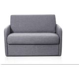 Express-converteerbare fauteuil in stof NADOA - Bed 100cm - Lichtgrijs L 132 cm x H 88 cm x D 96 cm