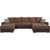 COLLECTION AB Wohnlandschaft "XXL-Josy U-Form, Breite 333 cm, mit 2 Recamieren 77 & 97 cm", inkl. Bettfunktion, Bettkasten, mit 5 gleich großen Rückenkissen