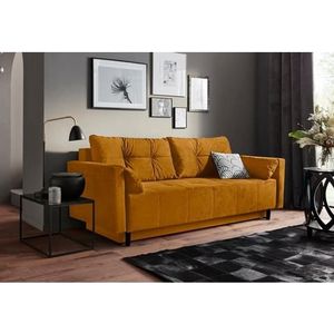 COLLECTION AB Schlafsofa "Solar", Bettfunktion, Bettkasten, Federkern und loser Rücken- und Zierkissen