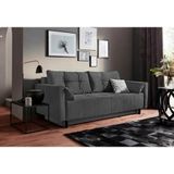 COLLECTION AB Schlafsofa "Solar", Bettfunktion, Bettkasten, Federkern und loser Rücken- und Zierkissen