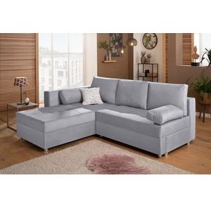 Home affaire Ecksofa »Italia L-Form«, mit Bettfunktion und Bettkasten, Federkern-Polsterung