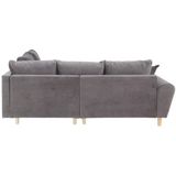 Home affaire Ecksofa Rice L-Form inkl. Hocker, Set, mit Bonnellfederkern, Hocker & Kissen, Ottomane beidseitig montierbar
