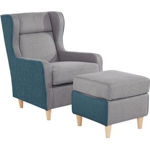 INOSIGN Oorfauteuil Thisted contrastkleurig - modern en fris, bxdxh: 73x85x99