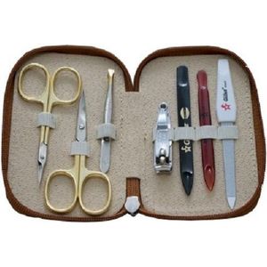 MANICURE ART I GIFAZ ITALIË Professionele Manicure Set / Pedicure Set | Opbergetui | Reisset | Nagelschaar | Nagelknipper | Nagelverzorging | Mannen en Vrouwen | Manicure set voor nagels/Made in Italy