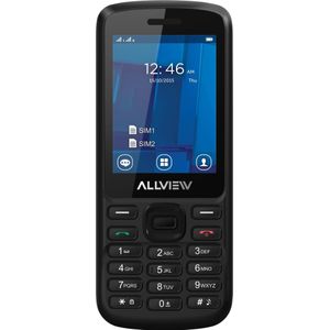 Allview M9 Join (2.4&quot;) Zwarte Feature telefoon (2.40"", 128 MB, 3.20 Mpx, 3G), Sleutel mobiele telefoon, Zwart