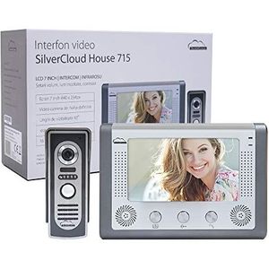 Pni - Silvercloud House 715 - Video-intercom - Kleur: Zwart - Materiaal: Hoogwaardige Materialen