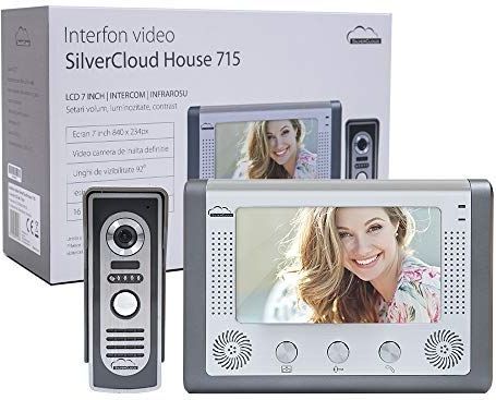 Pni - Silvercloud House 715 - Video-intercom - Kleur: Zwart - Materiaal: Hoogwaardige Materialen