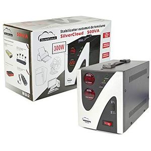 SilverCloud 500VA 300W 2.3A spanningsstabilisator (500 VA, 300 W), UPS
