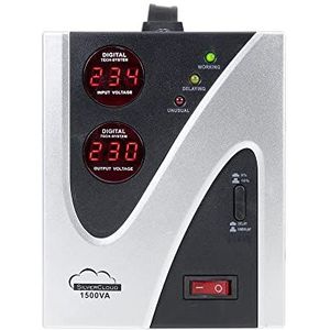 Silvercloud - Spanningsstabilisator - 1500VA - 900W - EU Stopcontact