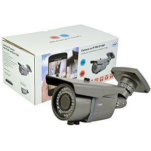 Videobewaking van de PNI IP1MP 720p camera met variabele brandpuntsafstand van 2,8 tot 12 mm buiten