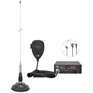 CB PNI Escort HP 8001L ASQ CB antenne PNI ML100, sigarettenaansteker en HS81L hoofdtelefoon inbegrepen