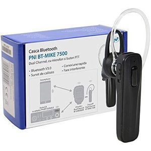 PNI - BT-MIKE 7500 - Bluetooth Headset - Zwart - Draadloos - Met Microfoon