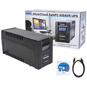 Silvercloud - Safepc 650avr - UPS - Zwart - EU-Steekplaat