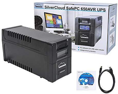 Silvercloud - Safepc 650avr - UPS - Zwart - EU-Steekplaat