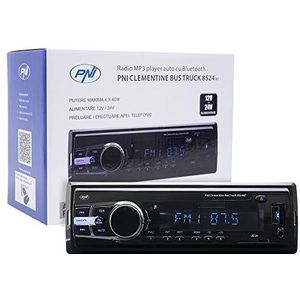 MP3-speler Car PNI Clementine Bustruck 8524BT 4x45w, RDS, 12V/24V 1 DIN CU SD, USB, AUX, RCA SI Bluetooth 24 Volt