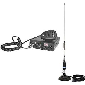 PNI Pakket CB Escort radio HP 8000L ASQ + CB S75 antenne met magneet