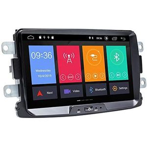 PNI DAC100 Auto Media Player met Android 10, 2GB DDR3/ROM 32GB, Navigatiesysteem voor Dacia Logan 2, Sandero, Duster, Renault Captur, Bluetooth RDS touchscreen