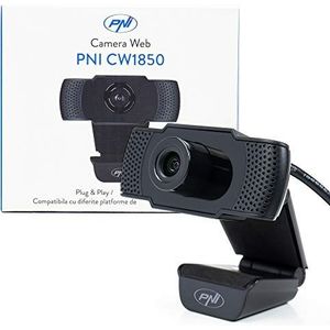 PNI Webcam CW1850 Full HD, USB-aansluiting, clip, geïntegreerde microfoon