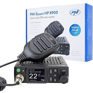 PNI Escort HP 8900 ASQ CB-radio, 12 V/24 V, RF-versterking, CTCSS-DCS, Dual Watch