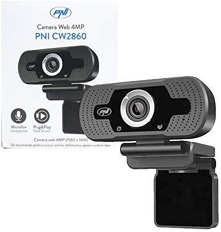 PNI - CW2860 - Webcam - Zwart - USB - 2560 x 1440P Resolutie