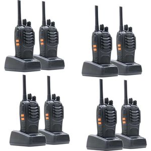 PNI - PMR R40 Pro - Portofoon - Zwart - 8 Eenheden - Inclusief Batterijen en Laders